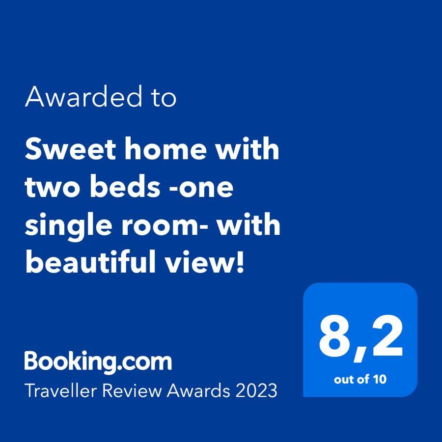 Sweet Home With Two Beds -One Single Room- With Beautiful View! Agia Marina  Esterno foto